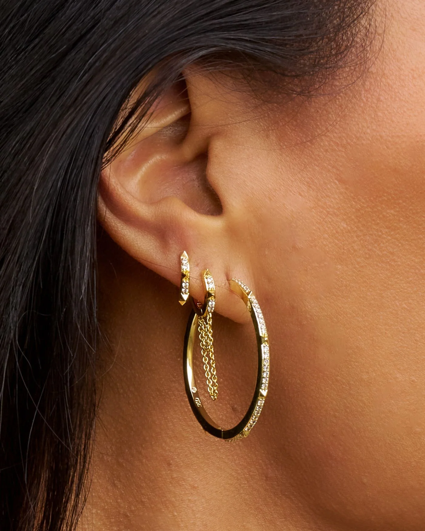 Charlotte Renegade Hoop Earrings in the Largest Size, 1.5 Inch