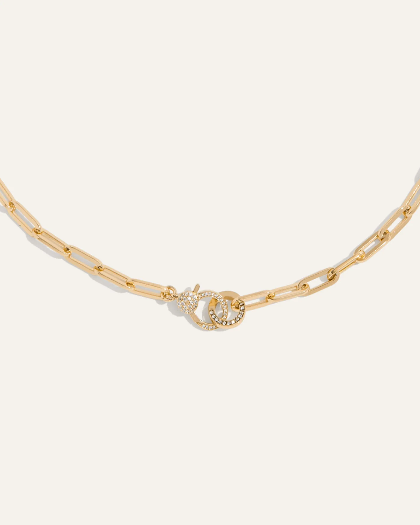 Baby Jane Pavé Lariat Wandelkette mit Simili-Diamant-Verschluss