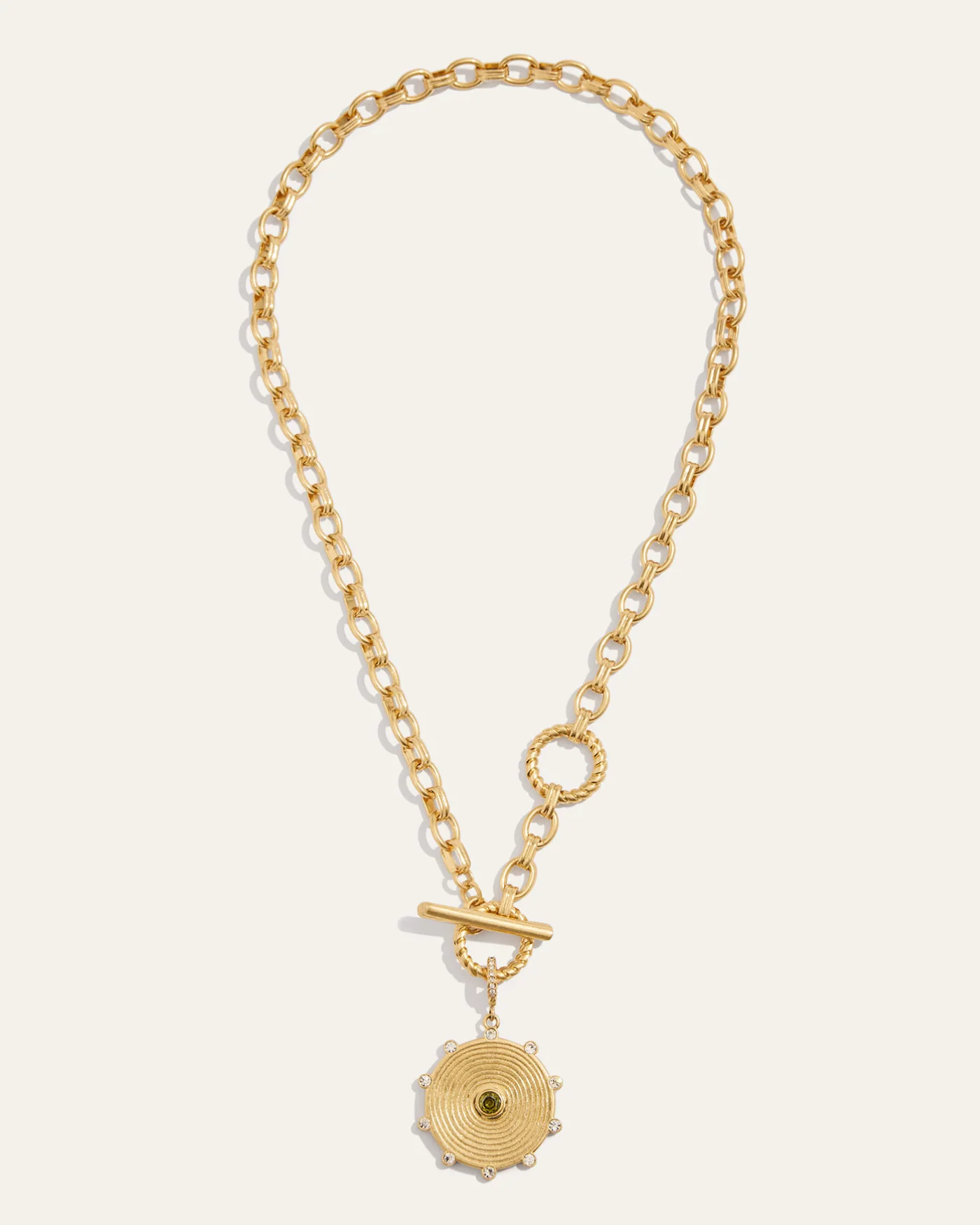 Rooted in Love Mother of Pearl Pendant Necklace in Gold