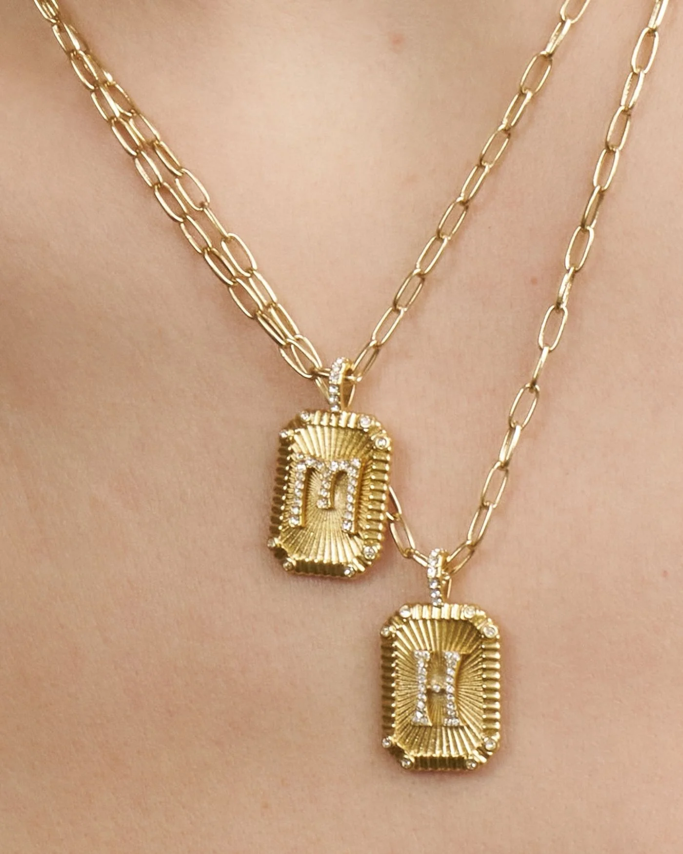 Heirloom Initial Pendant Necklace with Ornate Letter Charm