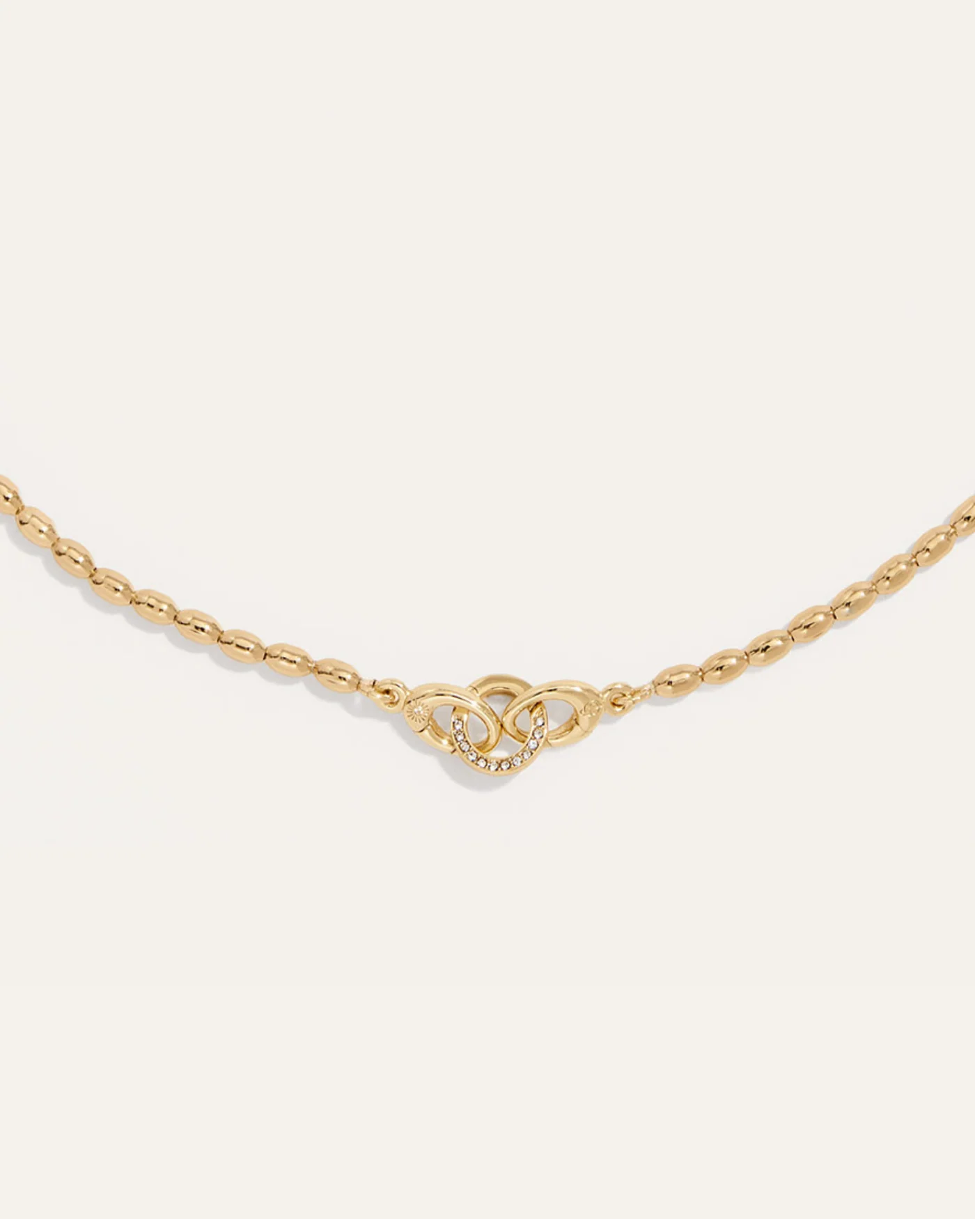 Joie Gold Layering Necklace with Charm Keeper