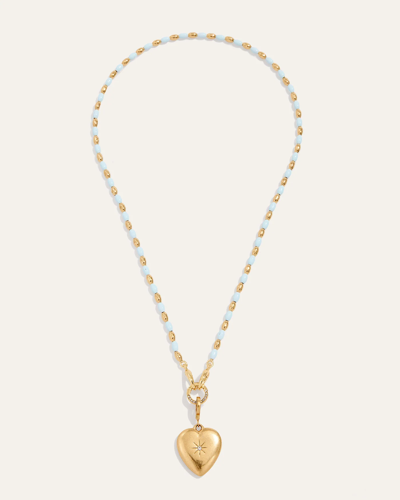 Joie Necklace in Light Blue with Hand-Painted Enamel Beads
