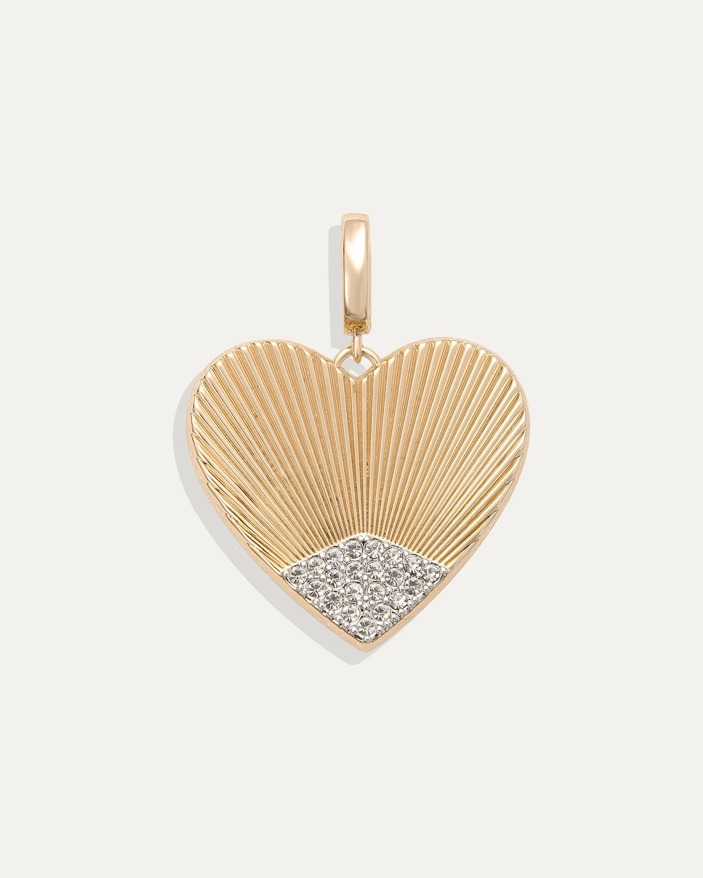 Lovestruck Heart Charm with Pavé CZ Stones
