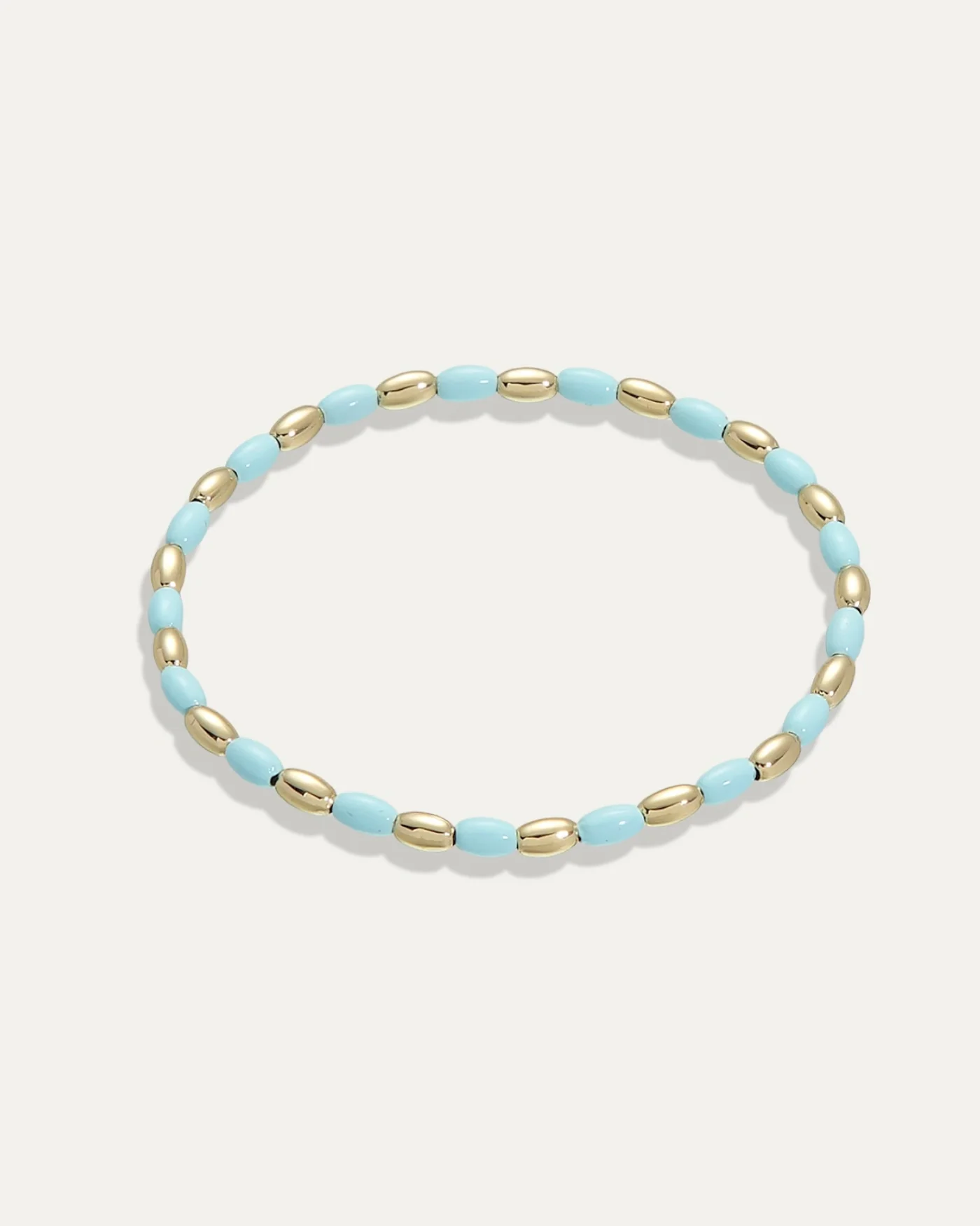Joie Stretch Bracelet with Light Blue Enamel Beads