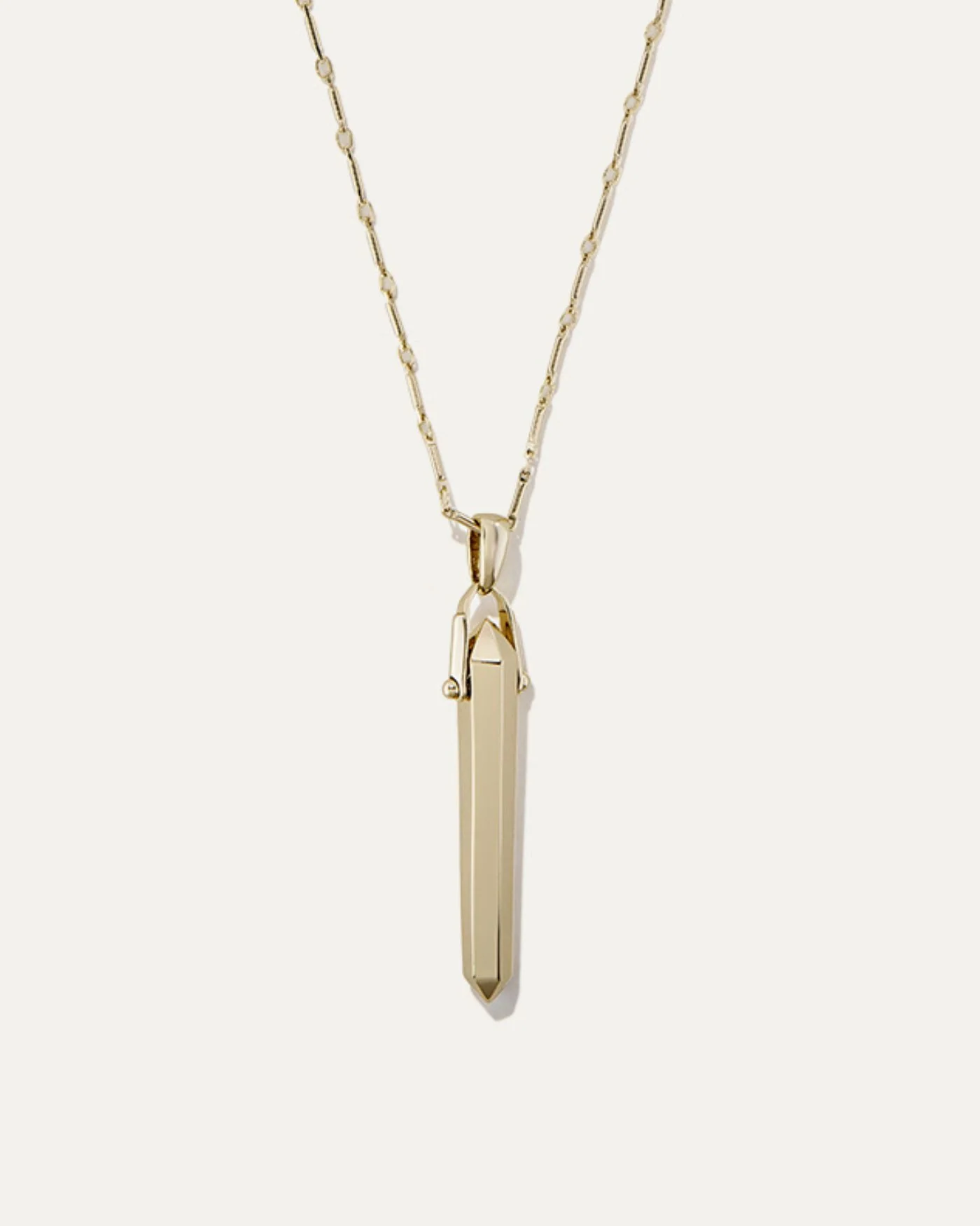 Rebel Pendant Necklace with Spear Charm on a Premium Link Chain