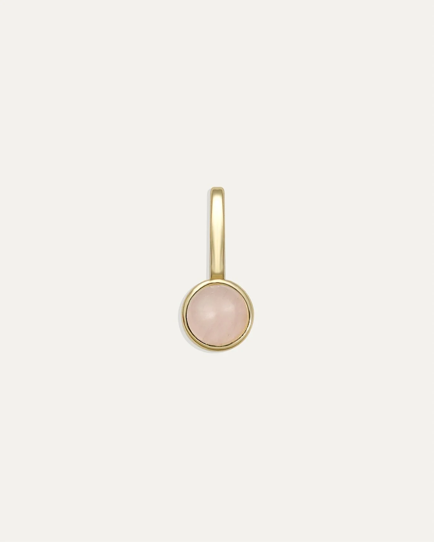 Ava Bar Charm in Rose Quartz for Necklace Layering