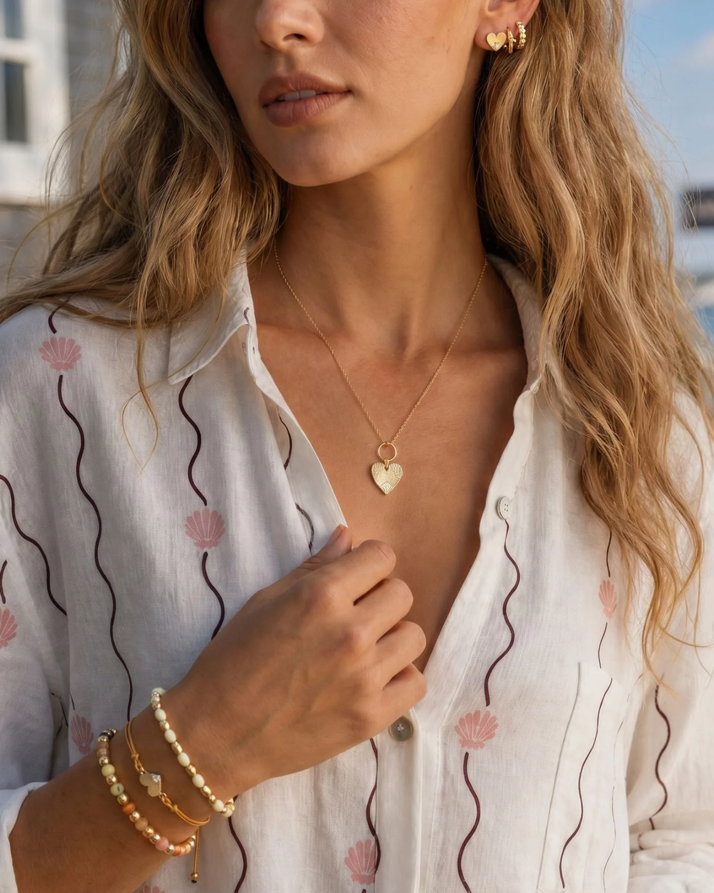 Lovestruck Bundle: Necklace, Rope Bracelet and Stud Earrings Set