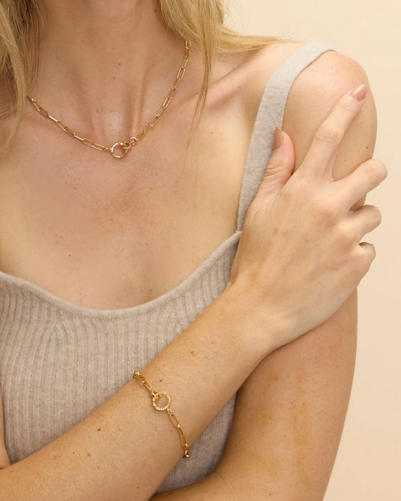 Tatum Convertible Lariat Chain Necklace in Gold or Rhodium