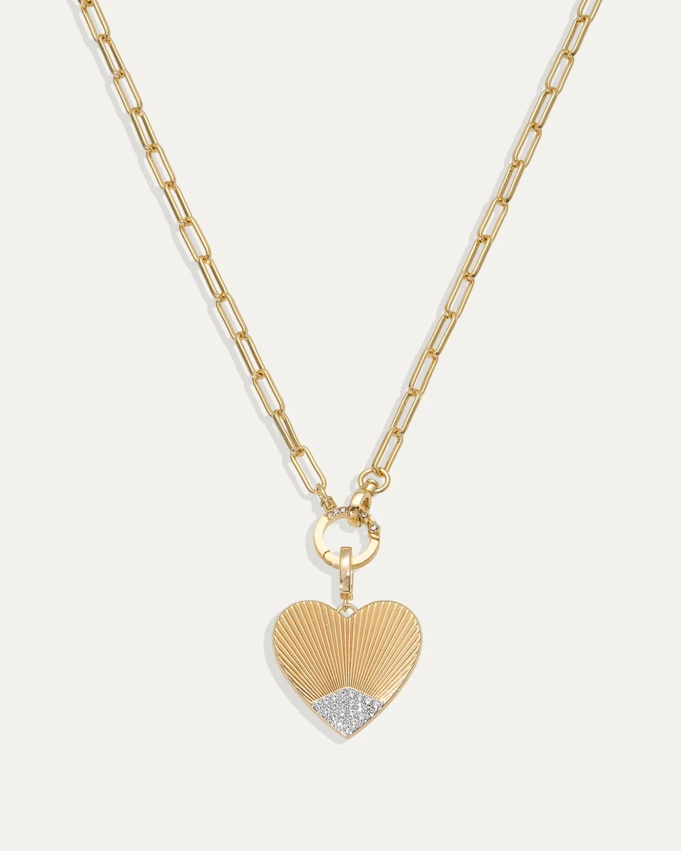 Lovestruck Heart Charm with Pavé CZ Stones