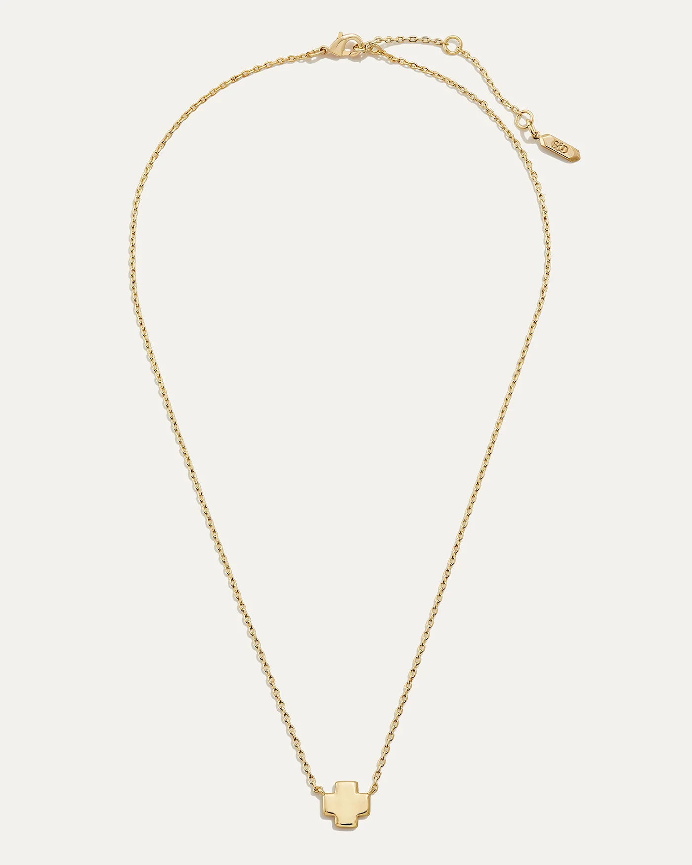 Delicate Adjustable Cross Necklace in Silver or Gold