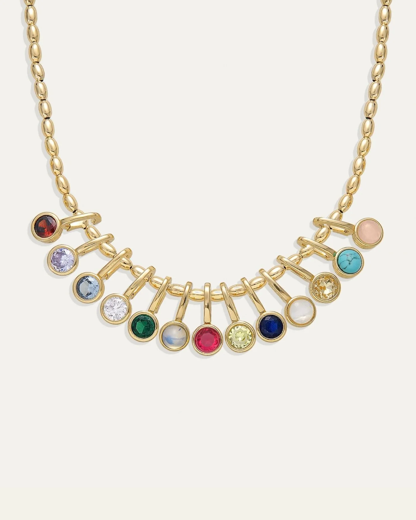 Ava Birthstone Bar Charm in Turquoise for December