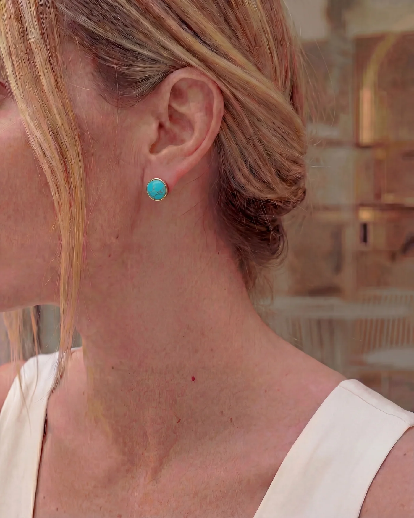 Naomie Convertible Statement Earrings with Turquoise and Citrine-Hued Stones