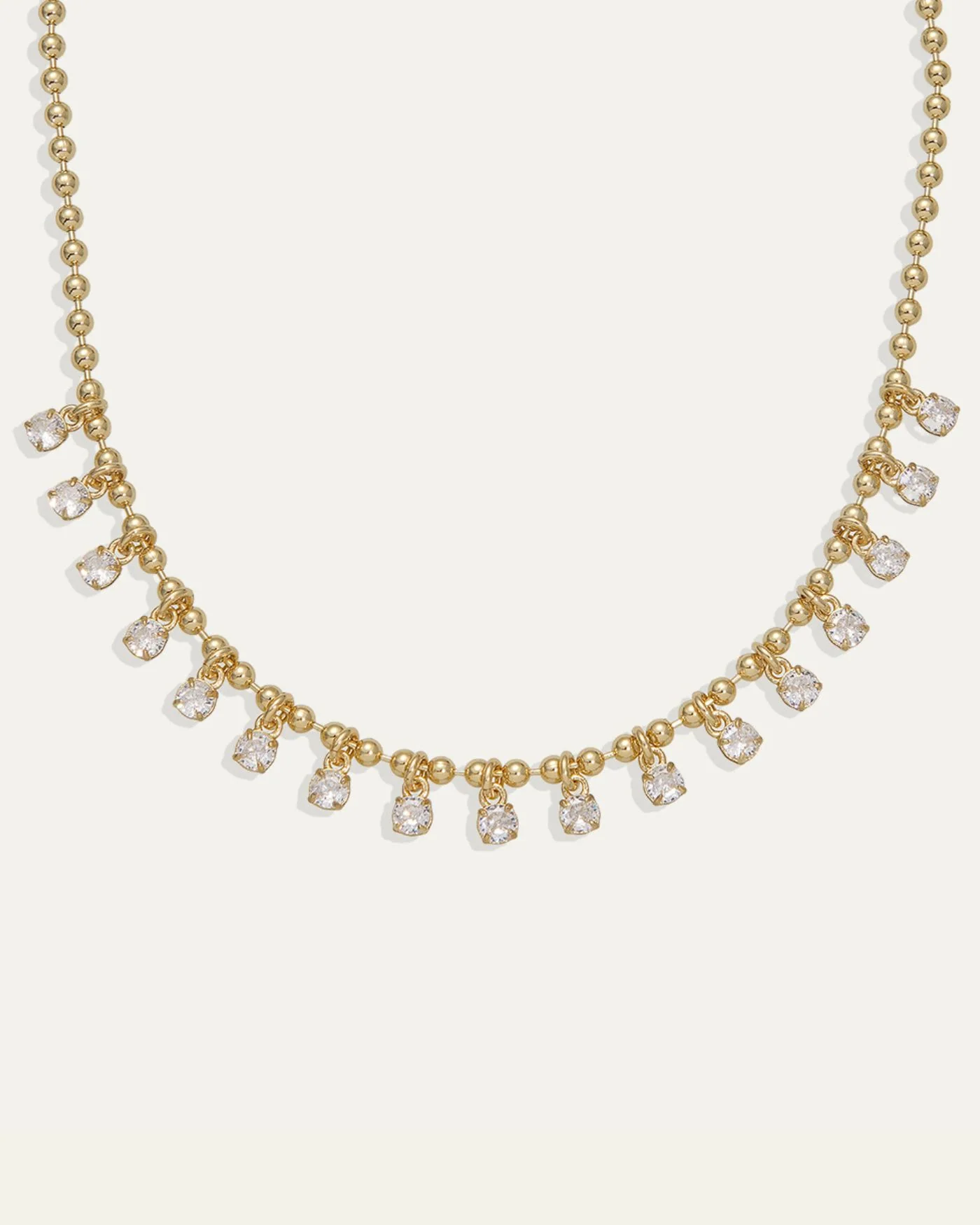 Sienna Diamond Fringe-Halskette mit Simulanten-Diamant-Charms