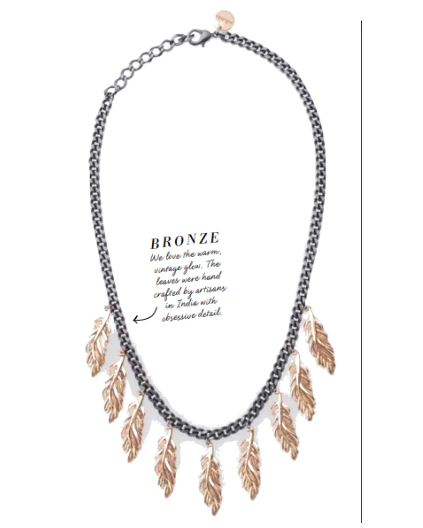 Secret Garden Cluster Necklace with Leaf Detail