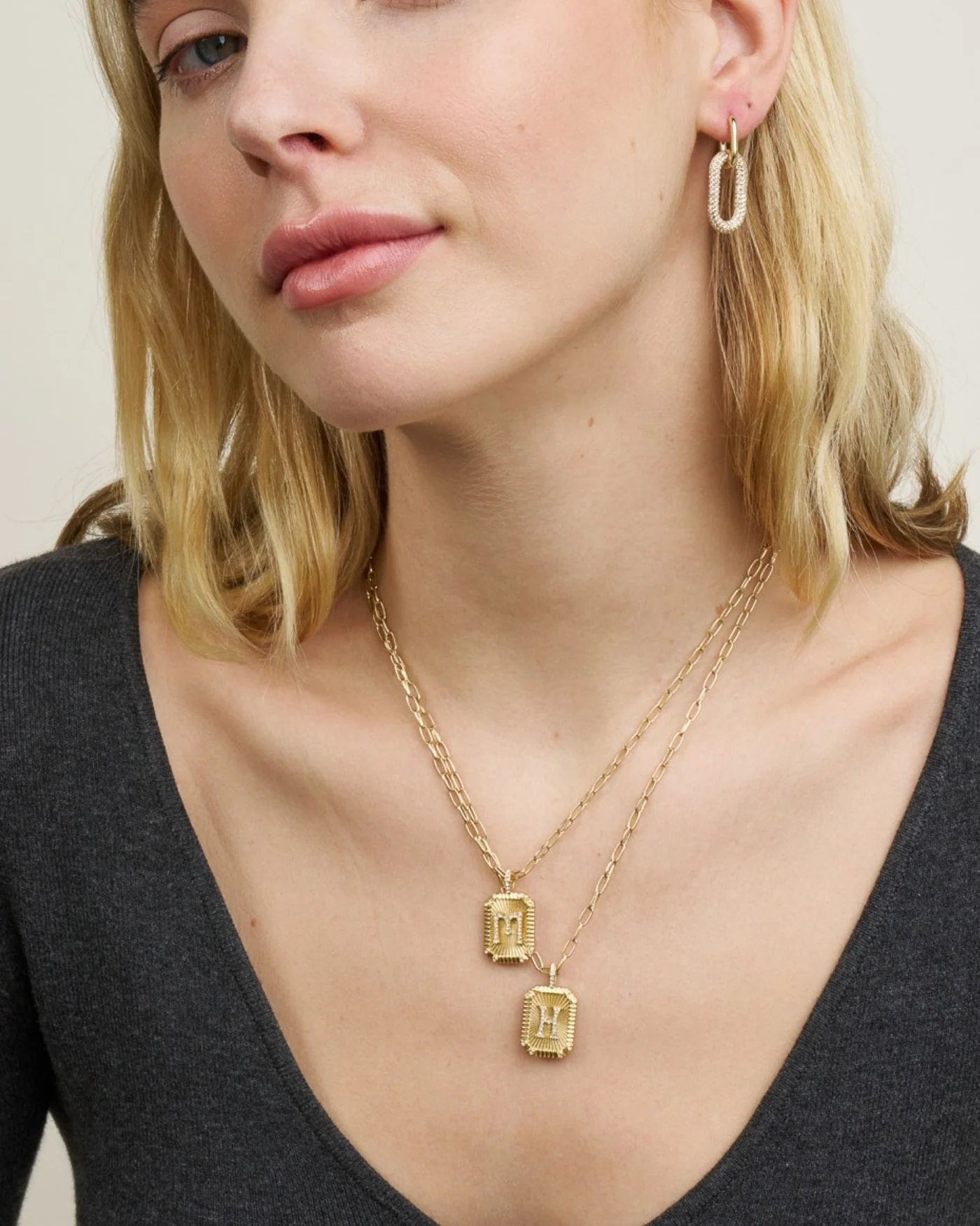 Heirloom Initial Pendant Necklace with Ornate Letter Charm