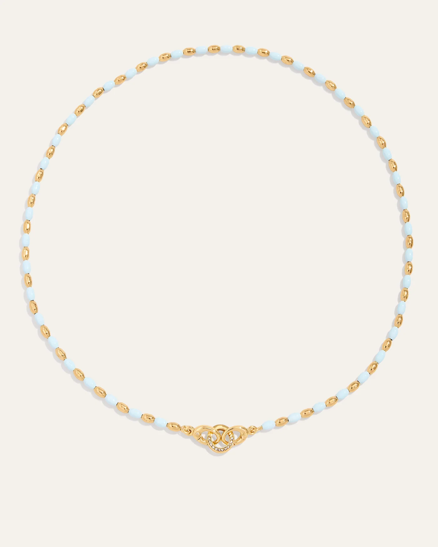 Joie Necklace in Light Blue with Hand-Painted Enamel Beads
