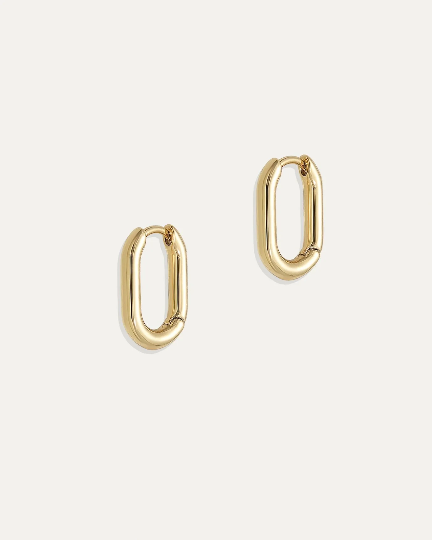 Reversible Pavé Link Earrings in Gold or Silver