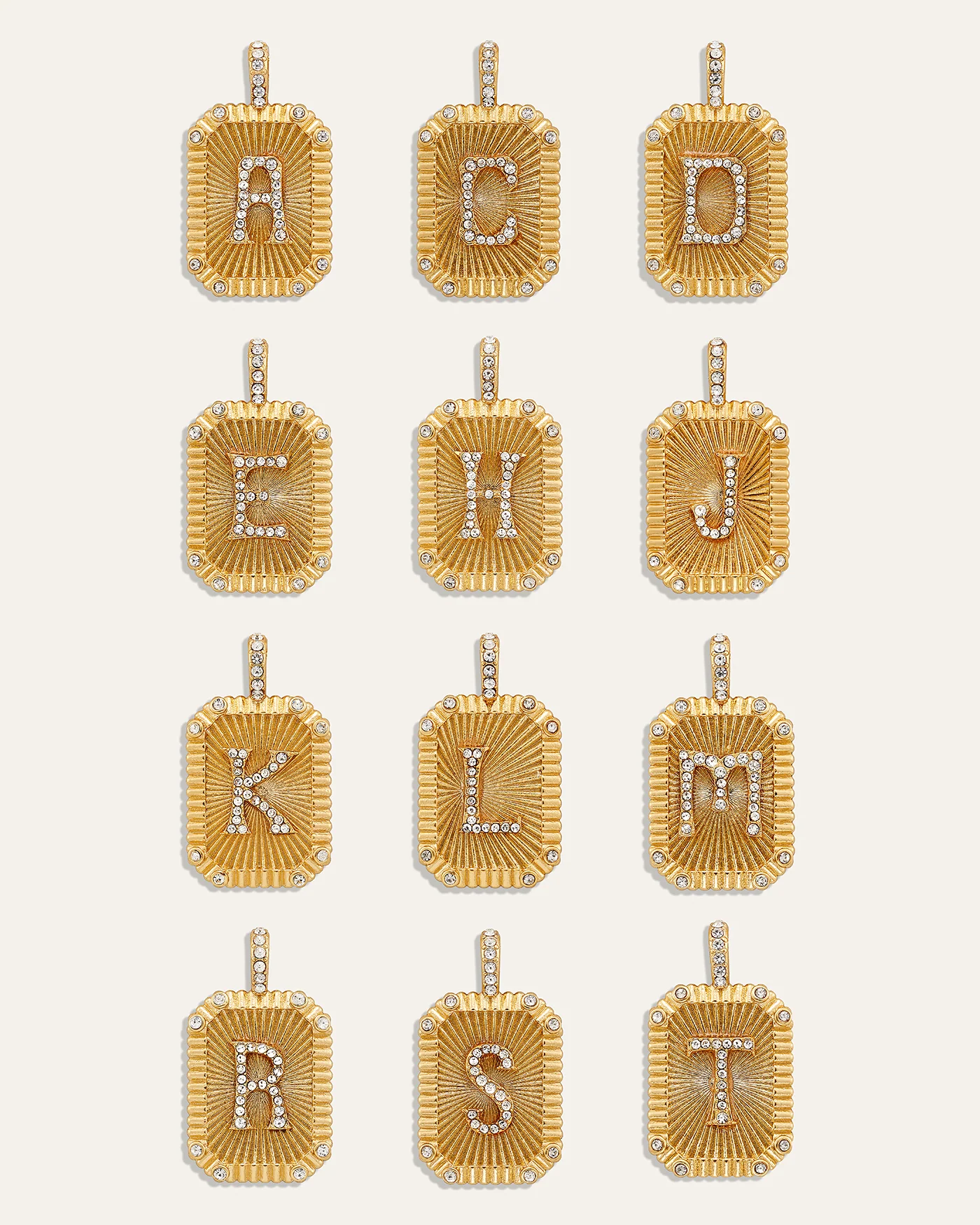 Heirloom Initial Pendant Necklace with Ornate Letter Charm