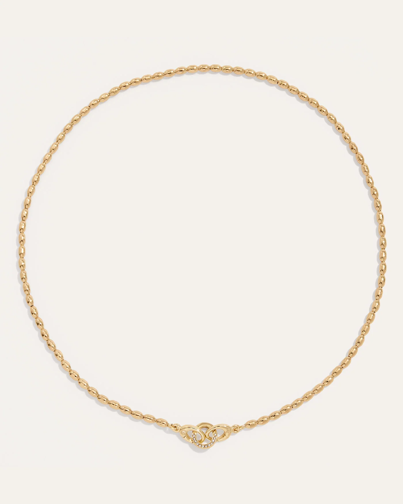 Joie Gold Layering Necklace with Charm Keeper