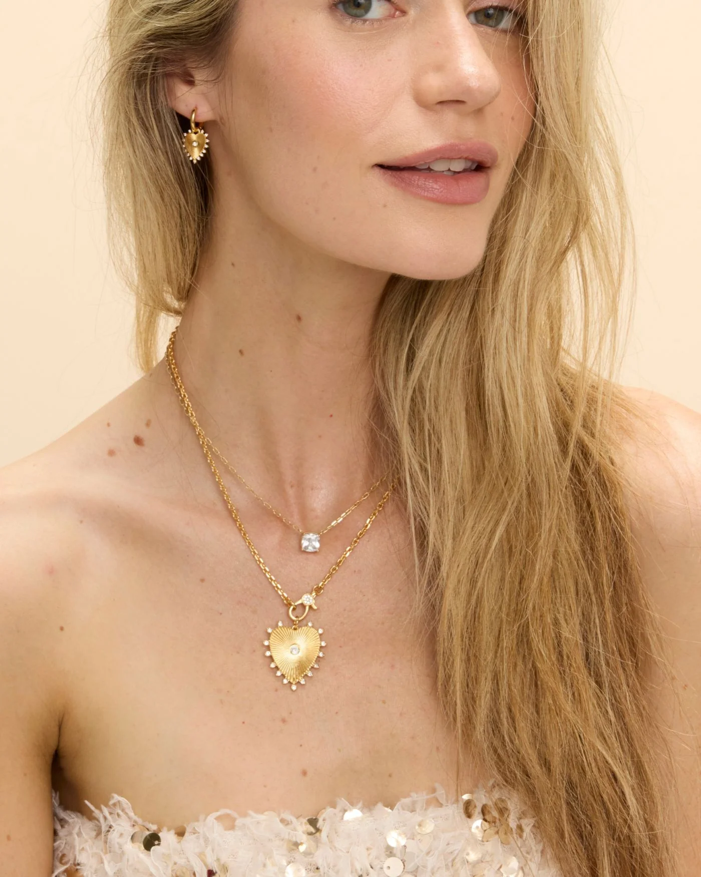 Stevie Heart Necklace with Removable Heart Charm