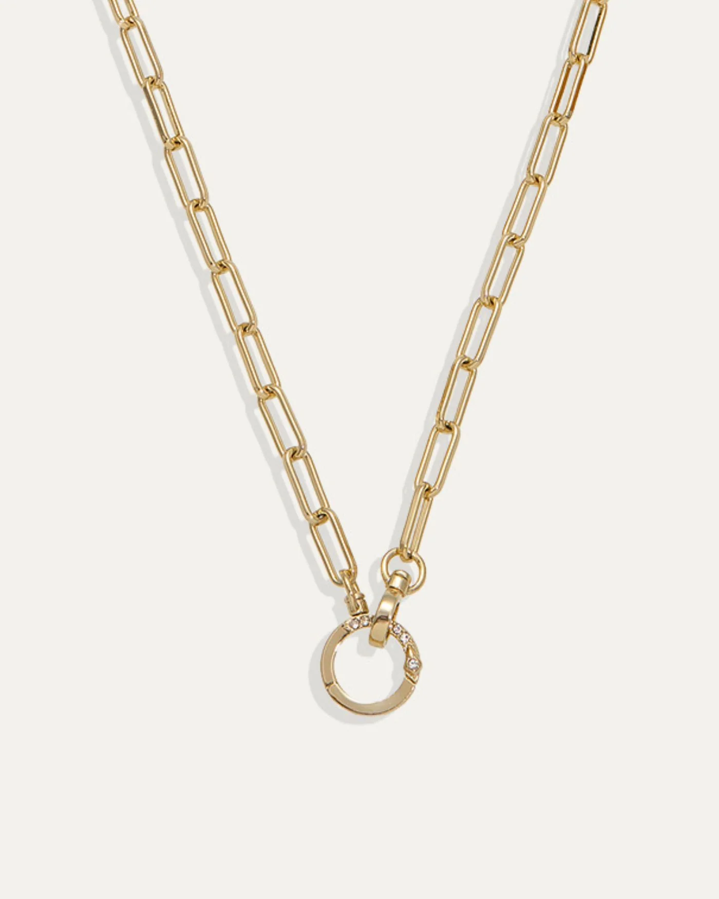 Tatum Convertible Lariat Chain Necklace in Gold or Rhodium