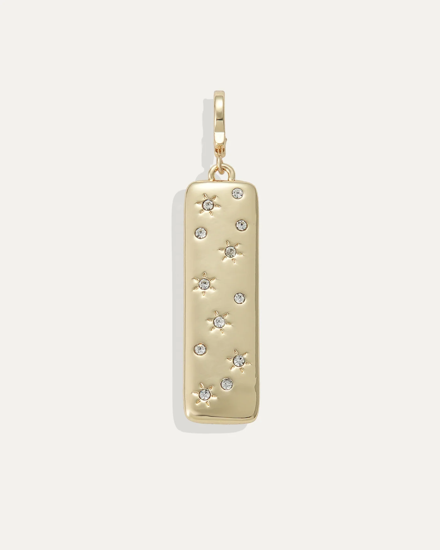 Starry Night Charm Reversible 12k Gold-Plated Brass Charm