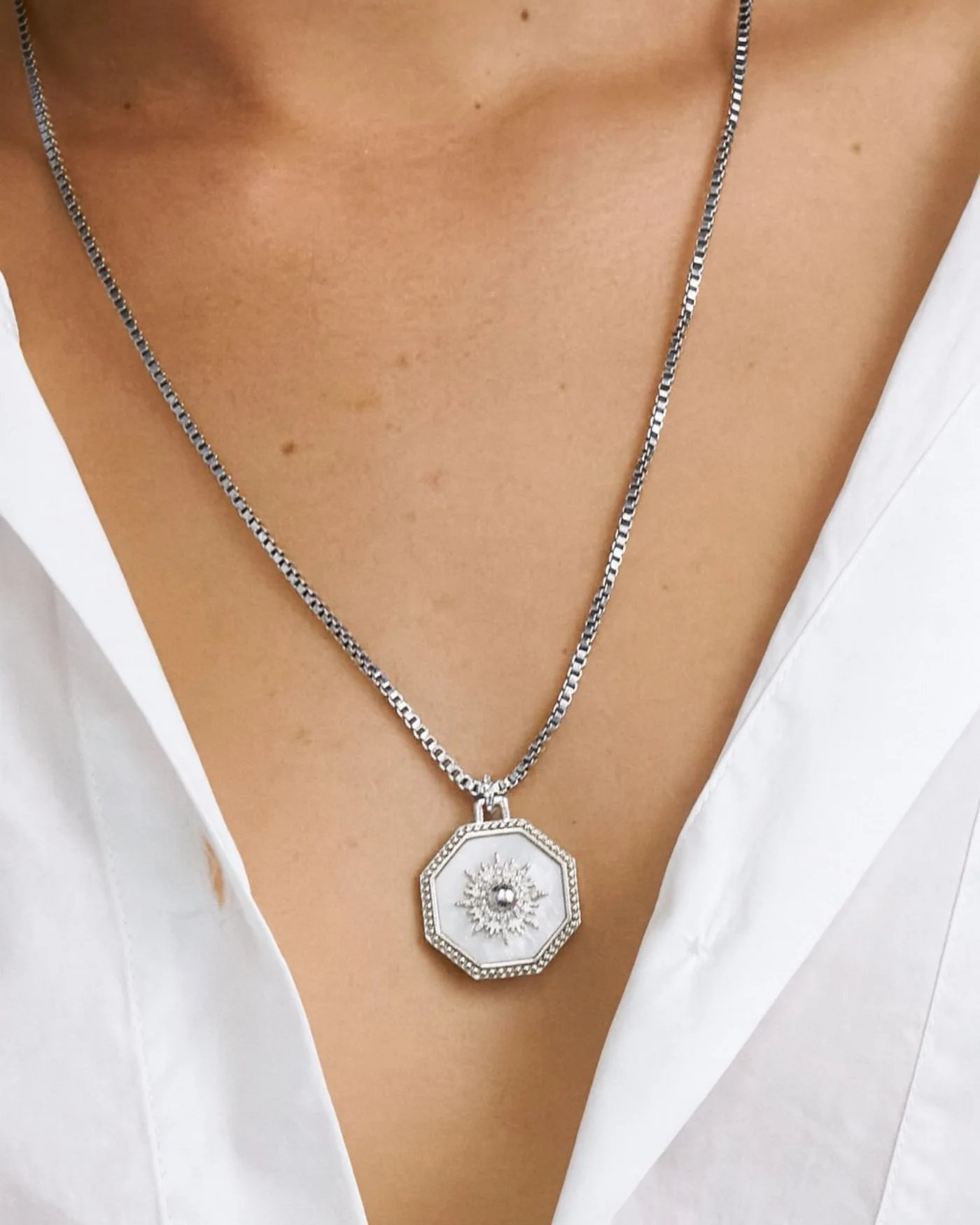 Estelle Celestial Reversible Sun and Moon Pendant Necklace