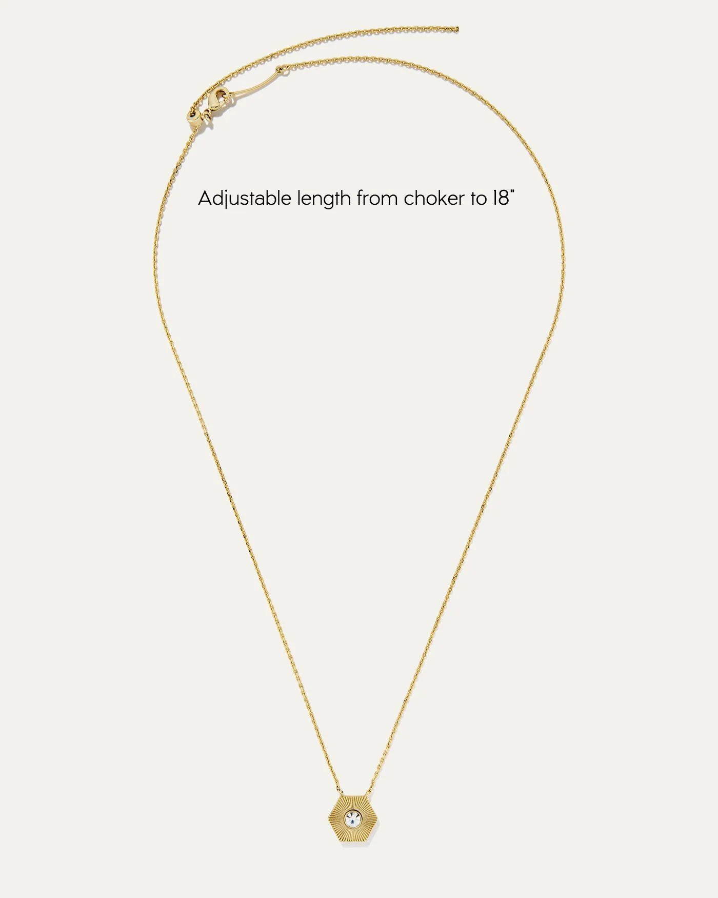 Power Stone Pendant Adjustable Necklace in Silver Pearl