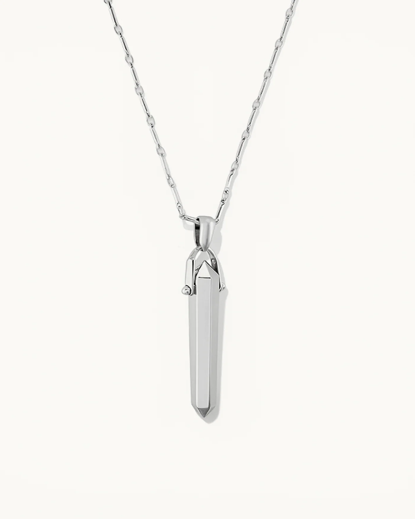 Rebel Pendant Necklace with Spear Charm on a Premium Link Chain