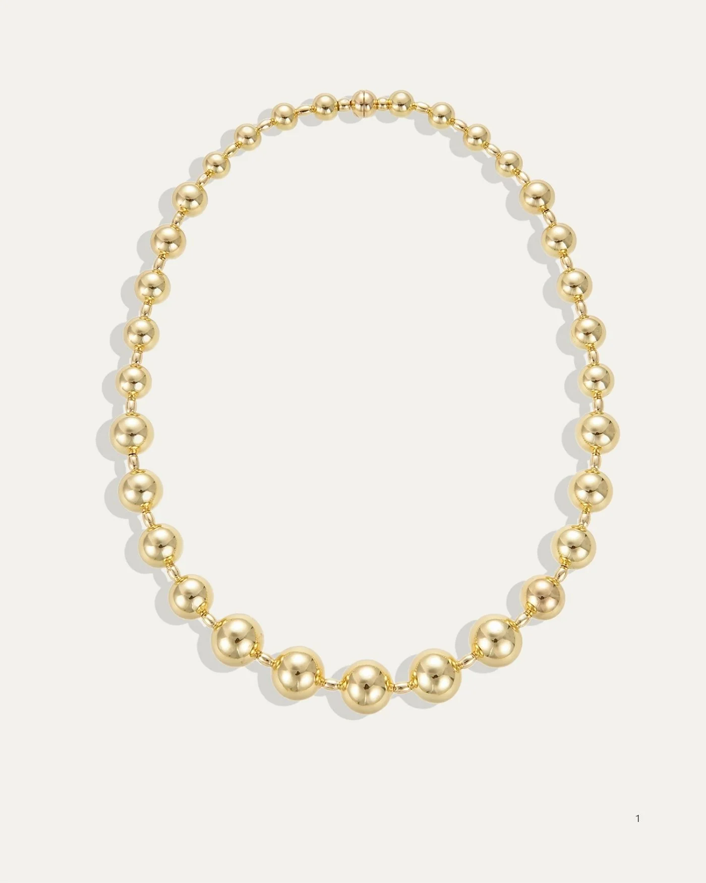 Sienna Graduated Beaded Necklace with Magnetic Clasp